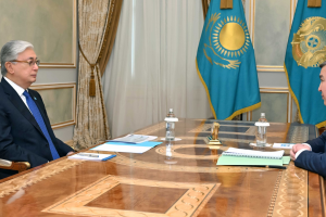 President holds discussion with Nurlan Baibazarov, Baiterek Holding’s Chairman of the Board