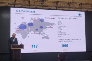 哈萨克出口公司驻中国的外国代表在阿拉木图举办的哈中贸易合作论坛上进行了商务会谈。