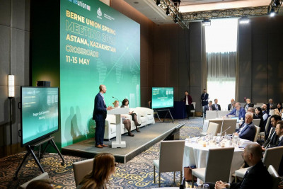 Әлемдік экспорттық қаржыландыру көшбасшылары Астанада Берн одағының көктемгі отырысының екінші күнінде дамудың ұзақ мерзімді стратегияларын талқылауда